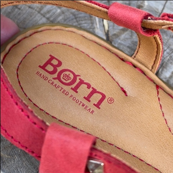New BORN Chili Pepper Red Leather Sandals - Picture 6 of 16